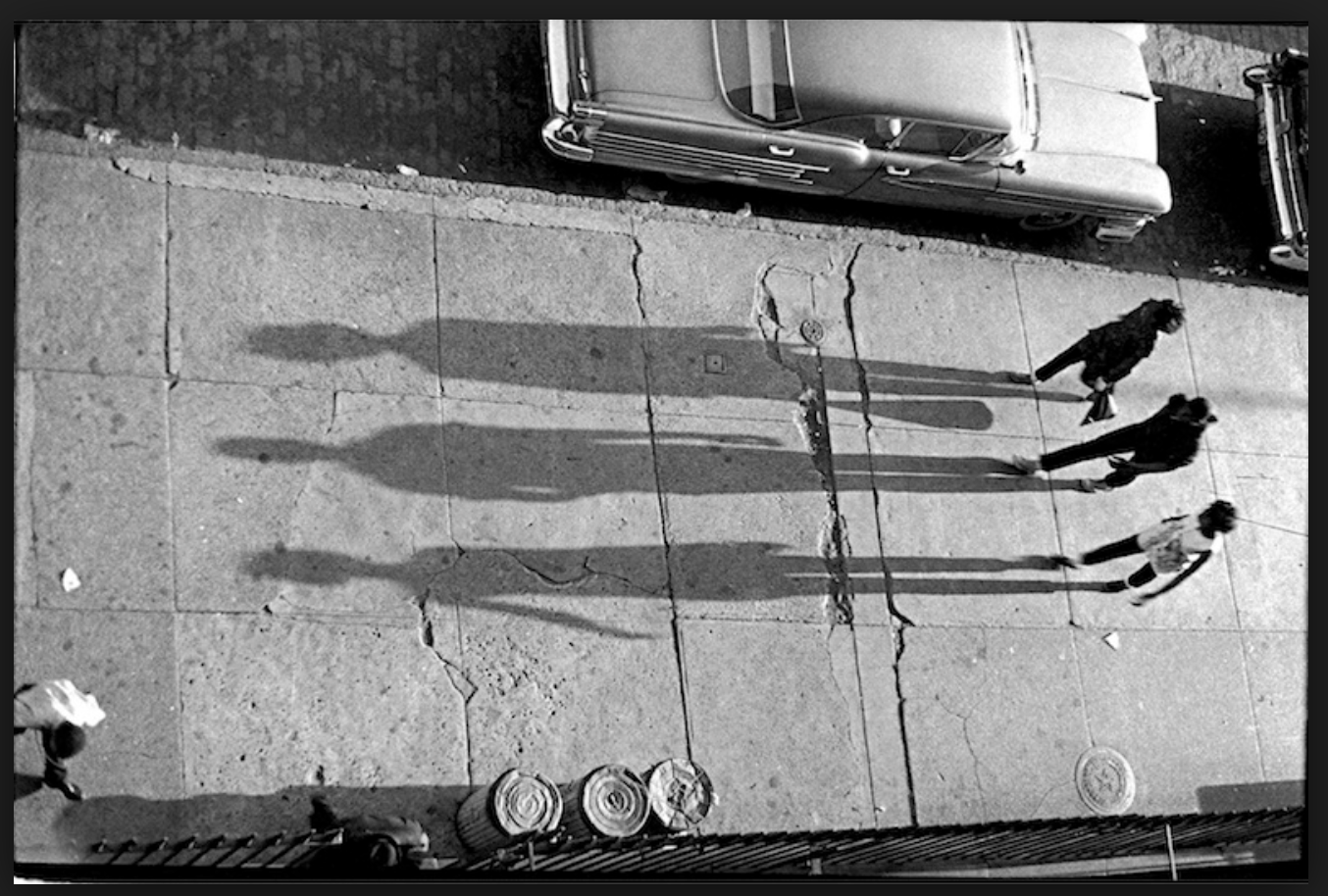 Adger Cowans, Three Shadows, Photograph, c. 1960.