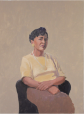 Leo Robinson, Gloria (Portrait of My Sister), Oil on linen, 2014