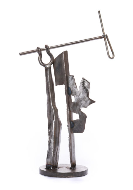 Jerome China, The Standard Bearer, Forger and welded steel, 2018